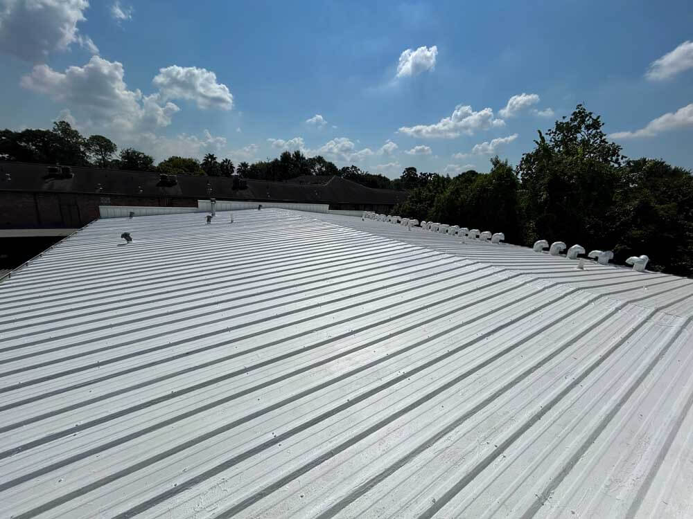 metal roof coating - commercial roofing