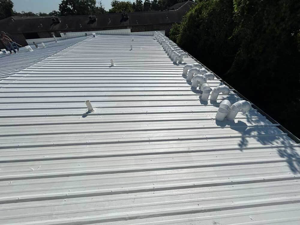 metal roof coating - commercial roofing